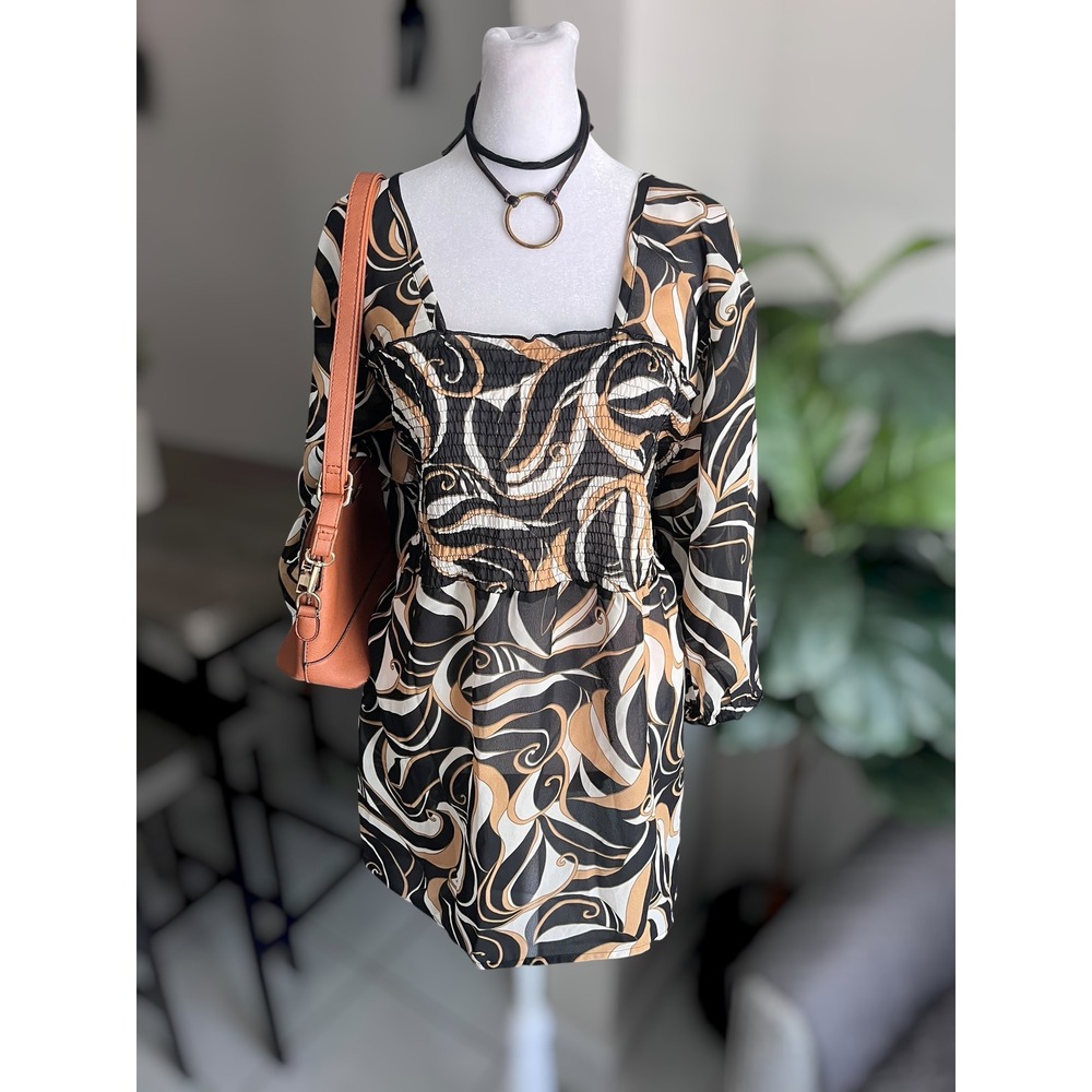 Blue Diamond Plus 3X Swirl Abstract Top